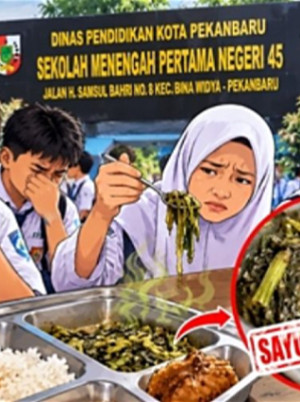 Dugaan Menu Basi di SMPN 45 Pekanbaru, Pengawasan MBG Dipertanyakan