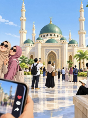 Refleksi Hari Jumat  Ketika Masjid Megah dan Indah Hanya Menjadi Latar Swafoto