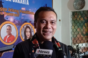 Juru Bicara Tim Pemenangan Pramono Anung-Rano Karno, Chico Hakim, kala ditemui di Cikini, Jakarta Pusat, Rabu (20/11/2024) / 