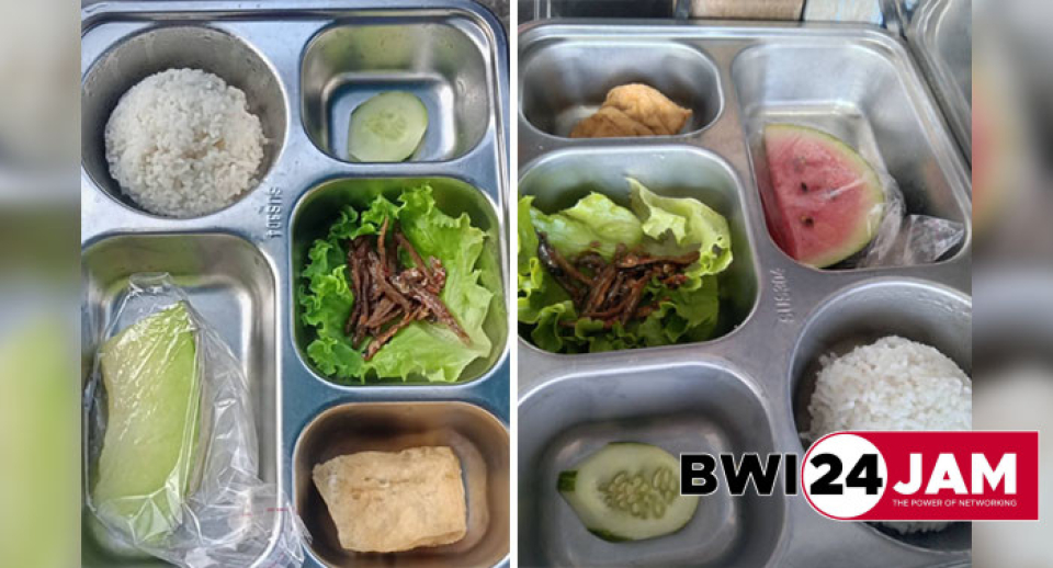 Menu MBG Ikan Teri dari SPPG di Desa Patoman, Kecamatan Blimbingsari, Banyuwangi pada Selasa, 2 Desember 2025 