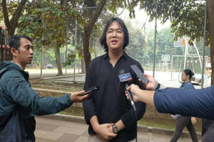 Kepala Departemen Kajian Strategis BEM UI Diallo Hujanbiru mengatakan, 500 mahasiswa yang tergabung dalam BEM UI bersiap menggelar aksi di depan Gedung DPR/MPR RI, Jakarta, Selasa (9/9/2025). 