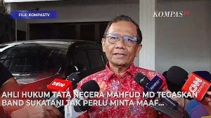Mahfud MD Tegaskan Sukatani Band Tak Perlu Minta Maaf soal Lagu 'Bayar Bayar Bayar'