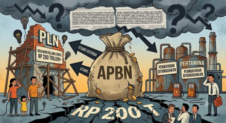 APBN Kedodoran, Utang Rp200 Triliun ke PLN dan Pertamina Ditunda Bayar