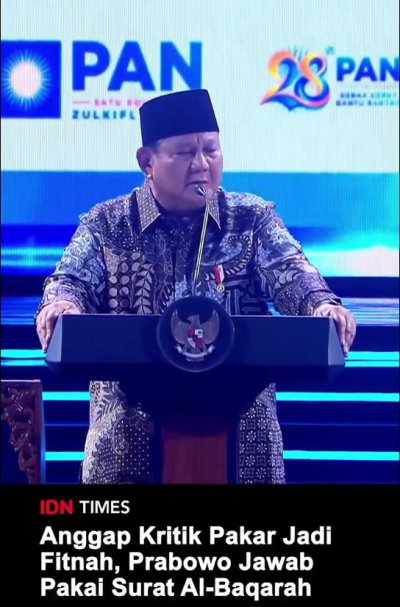 Fitnah Ala Prabowo