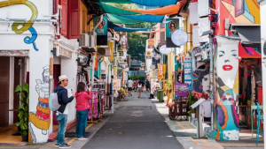 Haji Lane di Singapura. 
