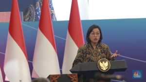 Sri Mulyani Umumkan APBN Defisit Rp104,2 T per Maret 2025