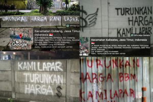 Heboh! Grafiti ‘Turunkan Harga Kami Lapar’ Merebak di Tembok Kota Besar Jawa Timur, Luapan Amarah Rakyat di Tengah Tekanan Ekonomi